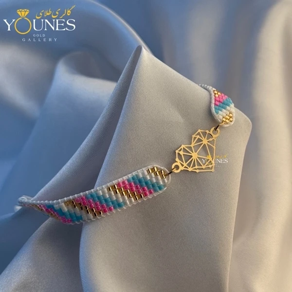 دستبند میوکی قلب اوریگامی طلا